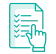 hand on checklist icon